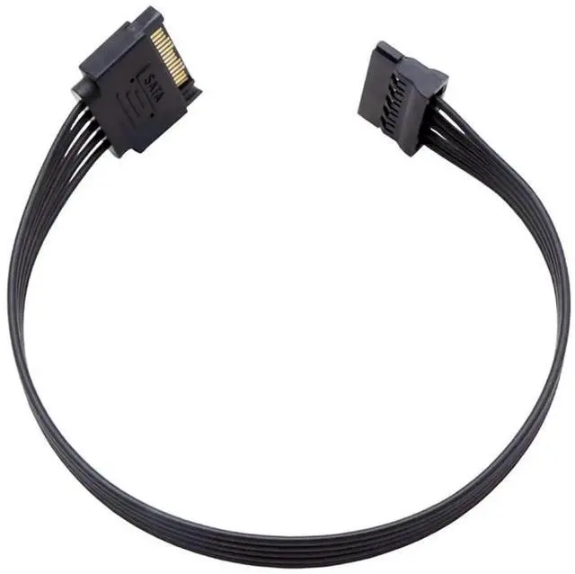 Main image of 32cm 12.6 Inch 15 Pin SATA Male to Female Power Extension Cable for HDD SSD Hard Drive