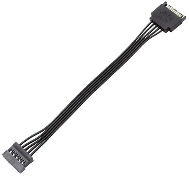 Alt view image 4 of 6 - 32cm 12.6 Inch 15 Pin SATA Male to Female Power Extension Cable for HDD SSD Hard Drive