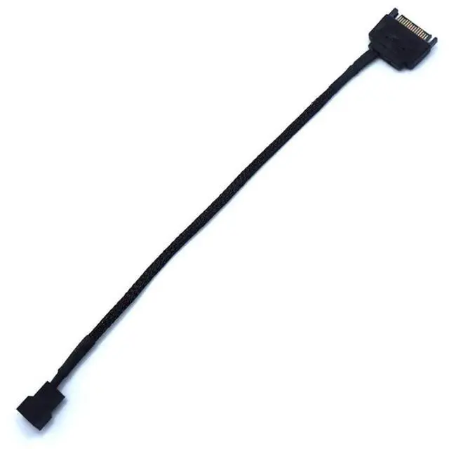 Alt view image 2 of 5 - 27cm 10.6 Inch 1 to 1 SATA to 3/4 Pin Fan Power Adapter Cable, 15Pin SATA to 12V Case Fan Extension Cord
