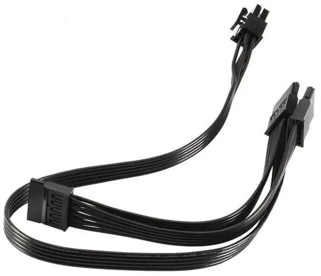Alt view image 3 of 3 - 20 Inch 6Pin Male to 3 Ports 15Pin SATA Female Modular Power Adapter Cable for Seasonic Antec PSU