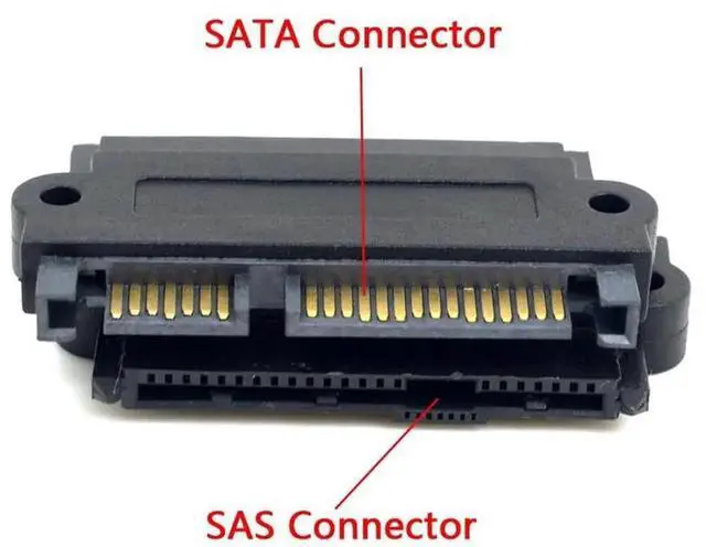 Alt view image 2 of 7 - SFF-8482 SAS 22Pin to 7Pin+15Pin SATA Hard Drive RAID Adapter with 15Pin Power Port