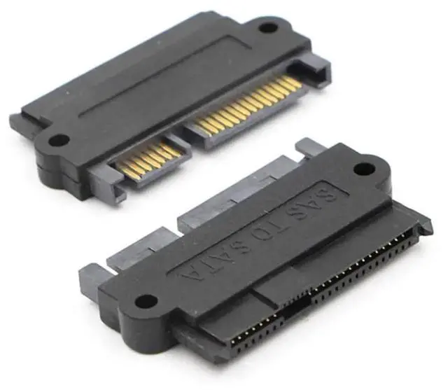 Alt view image 6 of 7 - SFF-8482 SAS 22Pin to 7Pin+15Pin SATA Hard Drive RAID Adapter with 15Pin Power Port