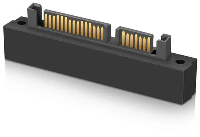 Alt view image 4 of 7 - 90 Degree Right Angle SFF-8482 SAS 22Pin to 7Pin+15Pin SATA Hard Drive RAID Adapter