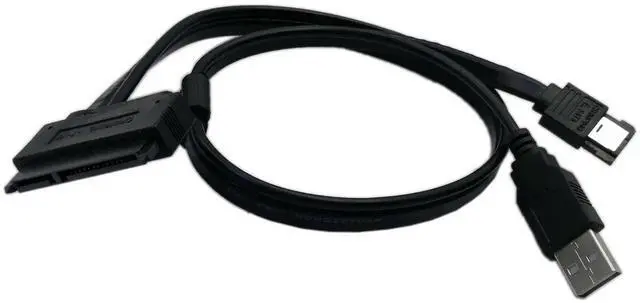 Alt view image 3 of 5 - 2.5 Inch HDD SATA 22Pin to eSATA USB Powered Hard Drive Data Cable Adapter