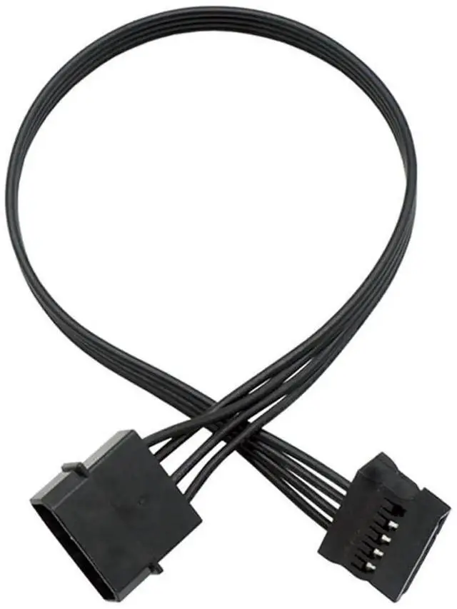 Main image of 8.6 Inch 22cm 4 Pin Molex Male to 15 Pin SATA Female Power Adapter Cable 1 to 1 for HDD SSD