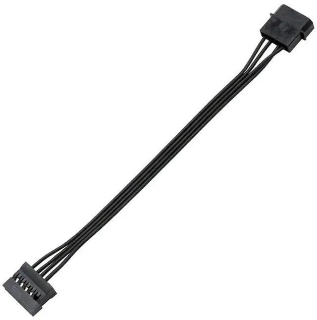 Alt view image 2 of 6 - 8.6 Inch 22cm 4 Pin Molex Male to 15 Pin SATA Female Power Adapter Cable 1 to 1 for HDD SSD