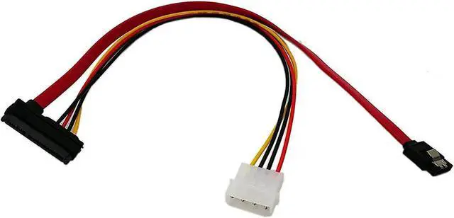 Alt view image 2 of 7 - 15 Inch SATA 22Pin Combo Cable Integrated SATA Data and Power Combined Cord