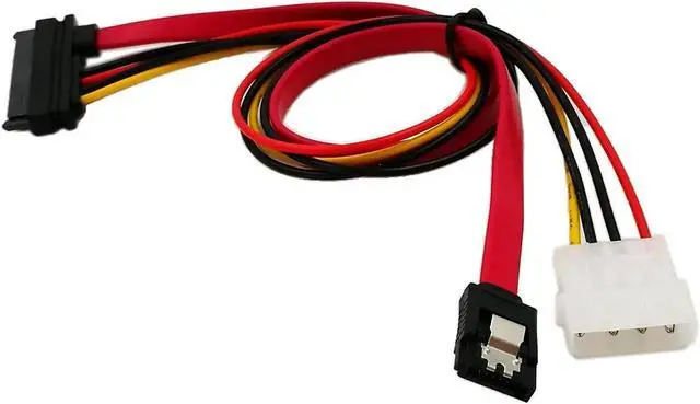 Alt view image 7 of 7 - 15 Inch SATA 22Pin Combo Cable Integrated SATA Data and Power Combined Cord