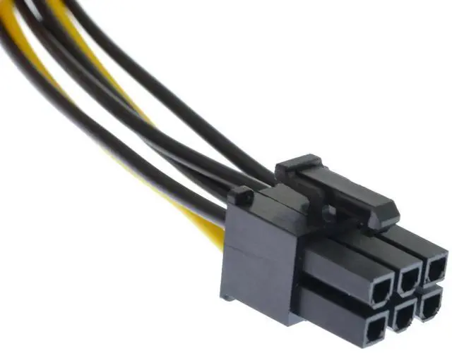 Alt view image 3 of 5 - 8.6 Inch 22cm 15Pin SATA to 6Pin GPU Power Adapter Cable for Graphics Card