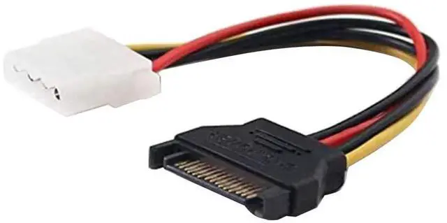 Alt view image 7 of 7 - 18cm 15Pin SATA Male to 4Pin IDE Molex Female Power Adapter Cable for HDD Optical Drive