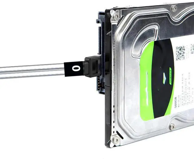 Alt view image 2 of 7 - 40 Inch mSAS SFF-8087 to 4 SATA Breakout Cable Server RAID Controller Hard Drive Backplane Cord