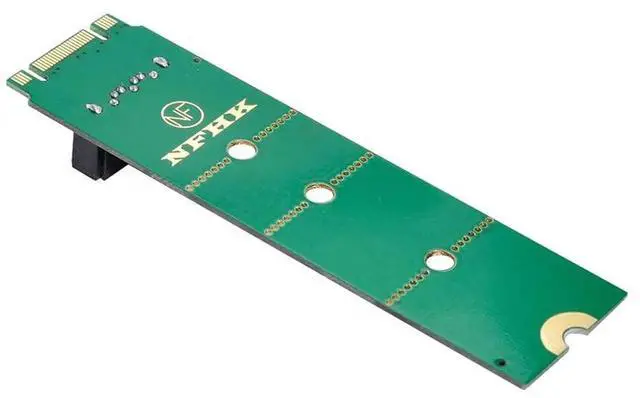 Alt view image 2 of 7 - NGFF B/M Key M.2 to Vertical 7Pin SATA Adapter Card M.2 SSD to SATA PCB Extension Converter