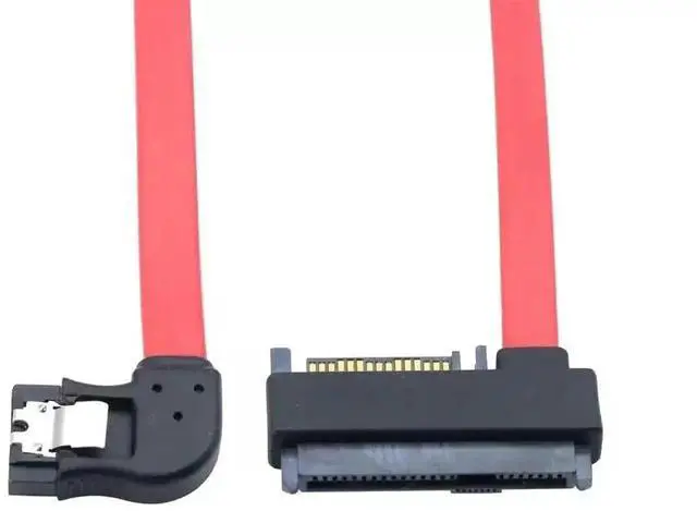 Alt view image 4 of 5 - 50CM Right Angle SFF-8482 SAS to SATA 7Pin Converter Cable Server PC Hardware Cord