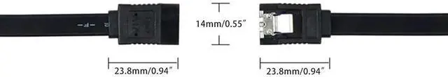 Alt view image 6 of 7 - 40cm 15.74 Inch SATA 3.0 Data Cable 6Gbps High Speed SSD HDD Hard Drive Connection Wire