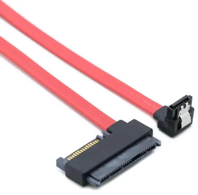 Alt view image 2 of 6 - 50cm 90 Degree SFF-8482 SAS 29+15Pin to SATA 7Pin Cable with Ejector Clip Server Data Transfer Cord