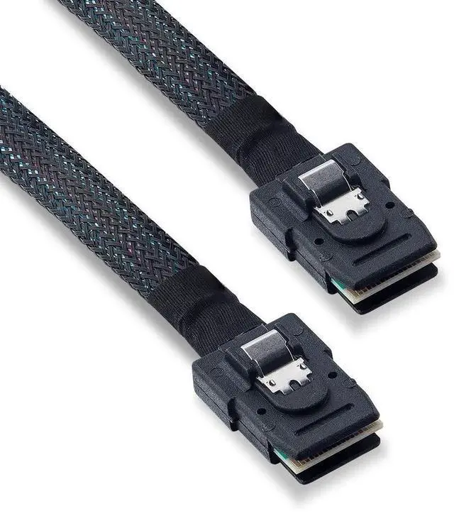 Alt view image 2 of 5 - 0.8M 2.62FT Internal SFF-8087 Mini SAS HD Cable Server RAID PCIe Controller Connect Cord