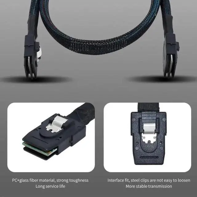 Alt view image 5 of 7 - 70cm SFF-8087 36Pin Mini SAS Internal Cable Server RAID Hard Drive High Speed Data Cord