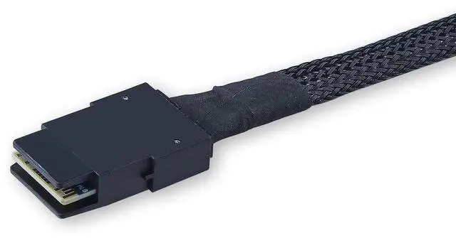 Alt view image 5 of 7 - 0.5M 1.6ft 100-Ohm SFF-8643 to SFF-8087 Mini SAS HD Cable SAS 3.0 to SAS 2.0 Server RAID Storage Cable