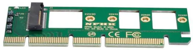 Main image of M.2 NGFF M-Key NVMe AHCI SSD to PCIe 3.0 X4 X16 Adapter Card Compatible with XP941 SM951 PM951 A110 m6e 960 EVO SSD