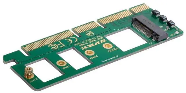 Alt view image 5 of 7 - M.2 NGFF M-Key NVMe AHCI SSD to PCIe 3.0 X4 X16 Adapter Card Compatible with XP941 SM951 PM951 A110 m6e 960 EVO SSD