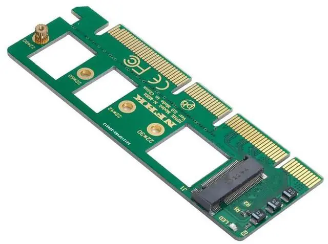 Alt view image 4 of 7 - M.2 NGFF M-Key NVMe AHCI SSD to PCIe 3.0 X4 X16 Adapter Card Compatible with XP941 SM951 PM951 A110 m6e 960 EVO SSD