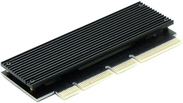 Main image of M.2 NGFF M-Key NVMe PCIe SSD to PCIe X4 X16 Adapter Card with Heatsink Compatible with Samsung 960 970 EVO