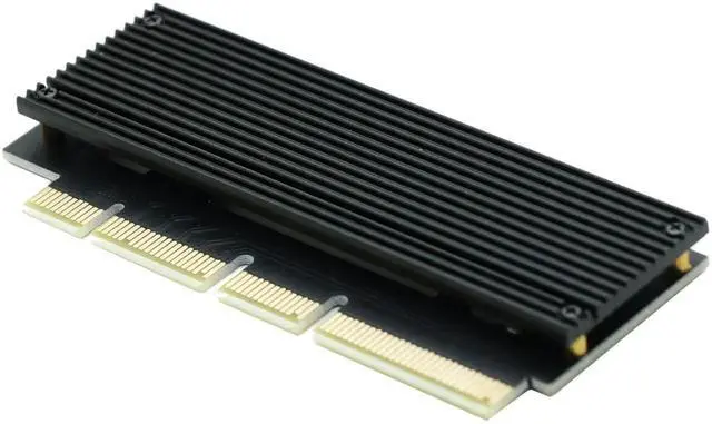 Alt view image 2 of 3 - M.2 NGFF M-Key NVMe PCIe SSD to PCIe X4 X16 Adapter Card with Heatsink Compatible with Samsung 960 970 EVO