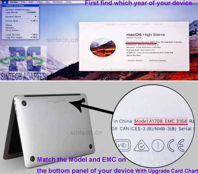 Alt view image 3 of 4 - M.2 NGFF M-Key NVMe SSD Upgrade Adapter Card for 2013-2015 MacBooks, Not for Early 2013 MacBook Pro