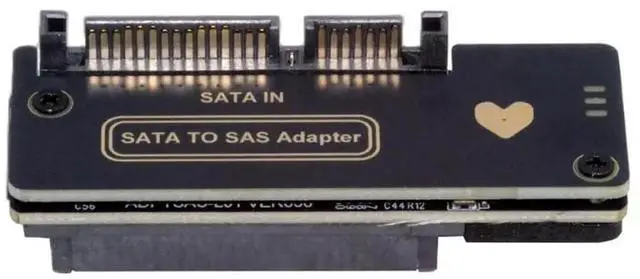 Main image of SFF-8482 29Pin SAS to 22Pin 7+15 SATA HDD RAID Adapter Card With Power Port & Chipset