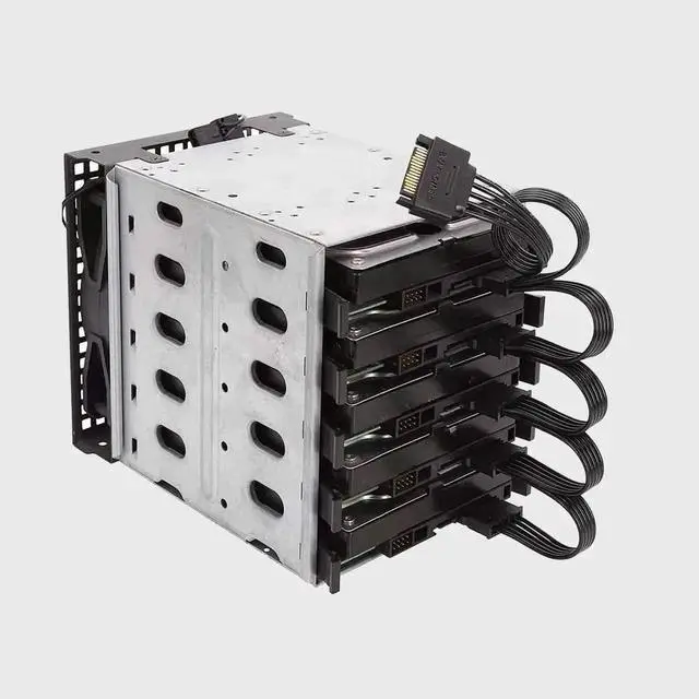 Alt view image 6 of 7 - 2 Pack 15Pin SATA to 5 Port SATA Power Splitter Cable 21 Inch HDD SSD Power Extension Cord