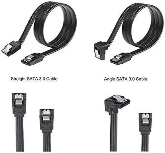 Alt view image 4 of 7 - 4 Pack SATA Data Cable & 15 Pin Power Splitter Cable Kit 6Gbps for HDD SSD Optical Drive