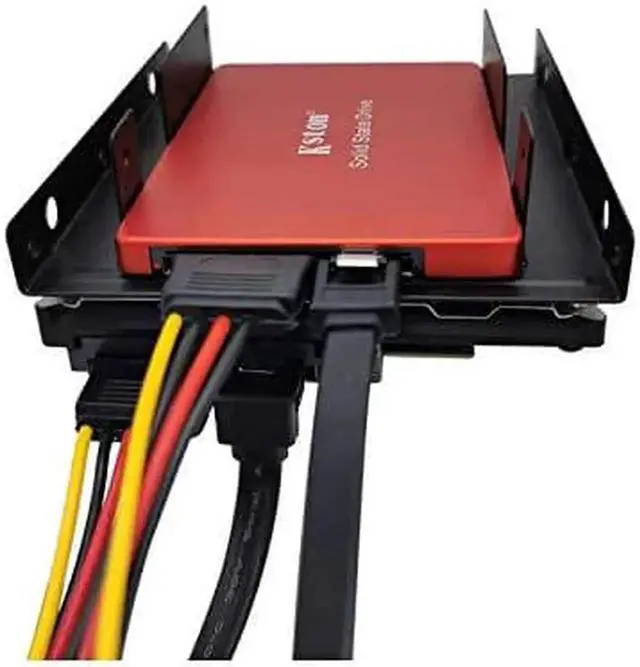 Alt view image 6 of 7 - 4 Pack SATA Data Cable & 15 Pin Power Splitter Cable Kit 6Gbps for HDD SSD Optical Drive