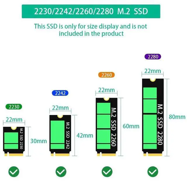 Alt view image 7 of 7 - 2-in-1 M.2 NVMe to SFF-8654 SlimSAS PCIe Adapter NGFF to SATA Converter Card