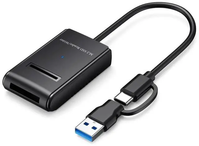 Main image of USB-C USB3.0 A to M.2 NVMe M-Key SATA SSD Horizontal Docking Enclosure RTL9210B Chip