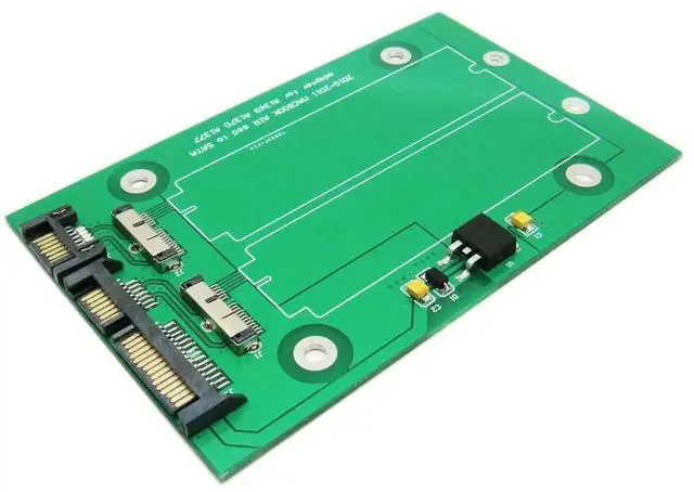 Alt view image 3 of 3 - Dual 18 Pin to SATA Adapter Converter for 2010-2011 MacBook Air A1369 A1370 A1377 SSD