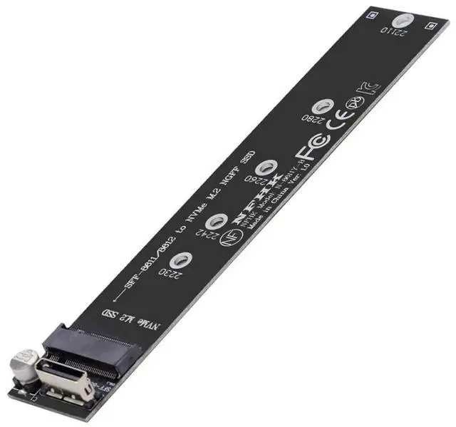 Alt view image 5 of 7 - M.2 NVMe M-Key to SFF-8611 Oculink Adapter Support 2280 22110 SSD for Motherboard
