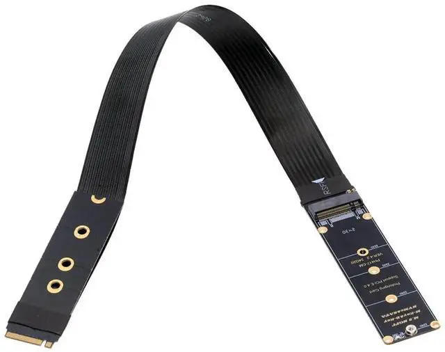 Main image of 30cm PCIe 4.0 M-Key NVMe Male to Female Extension Cable for Motherboard SSD 2230 2242 2260 2280