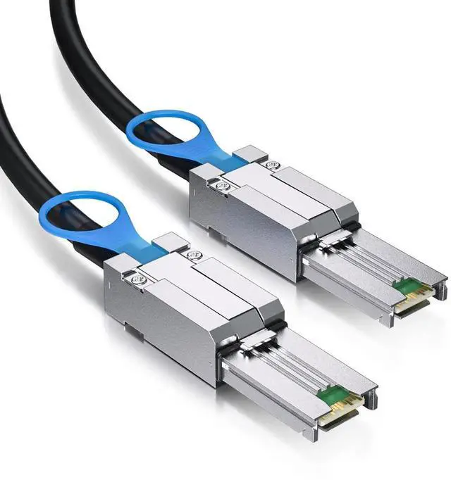 Main image of 0.5M External Mini SAS HD SFF-8088 to SFF-8088 Hybrid Cable for LSI RAID Card JBOD Server Storage