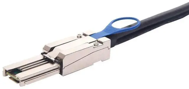 Alt view image 3 of 5 - 0.5M External Mini SAS HD SFF-8088 to SFF-8088 Hybrid Cable for LSI RAID Card JBOD Server Storage