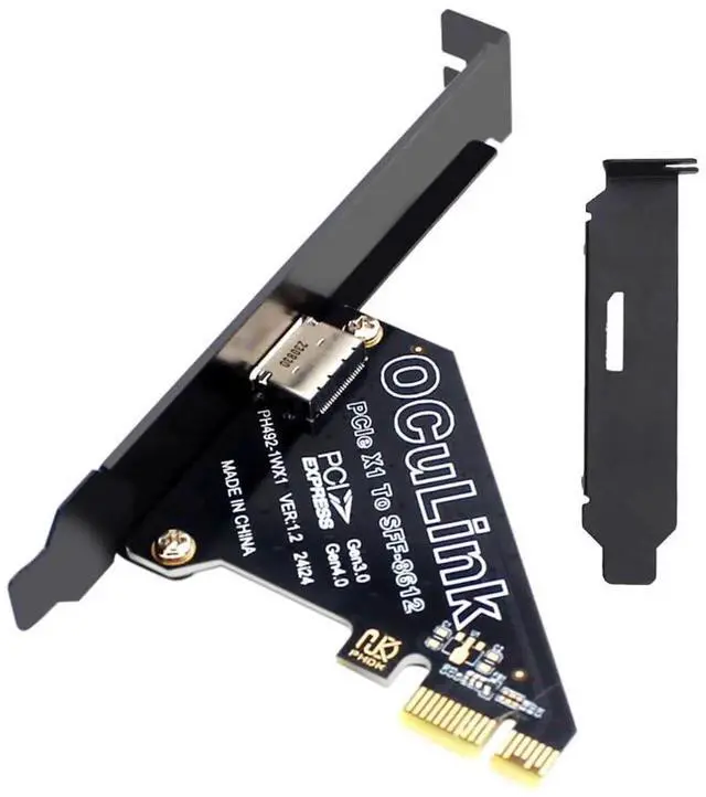 Main image of PCIe 4.0 X1 to OCuLink SFF-8612 SFF-8611 Host Card for U.2 SSD External eGPU Graphics Dock