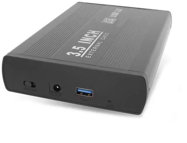 Alt view image 7 of 7 - 3.5 Inch SATA Hard Drive Enclosure USB 3.0 High Speed External HDD SSD Storage Case