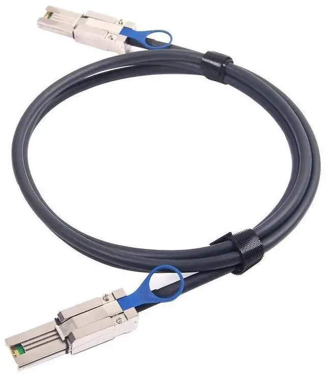 Alt view image 2 of 5 - 1M SFF-8088 to SFF-8088 External Mini SAS HD Cable Compatible with RAID Card JBOD Storage Legacy Server Backplane