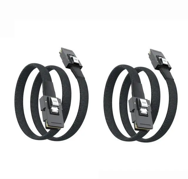 Main image of Internal Mini SAS HD Cable SFF-8087 to SFF-8087, High Speed Mini SAS Wire Compatible with Server RAID Card PCIe Controller, 0.8M 2.62FT 2 Pack
