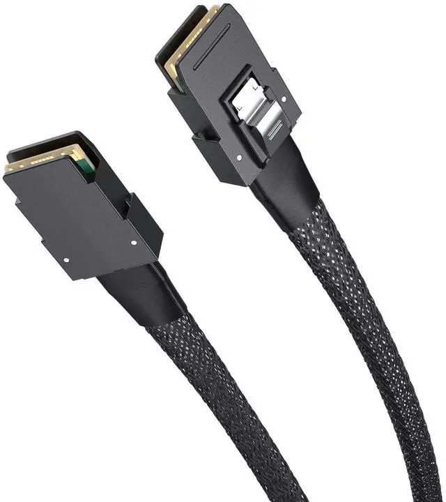 Alt view image 4 of 6 - Internal Mini SAS HD Cable SFF-8087 to SFF-8087, High Speed Mini SAS Wire Compatible with Server RAID Card PCIe Controller, 0.8M 2.62FT 2 Pack