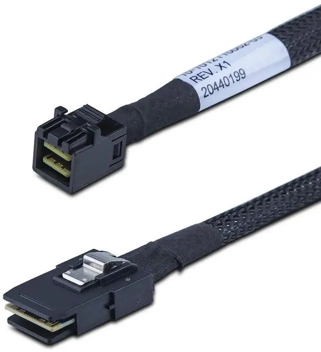 Alt view image 3 of 7 - SFF-8643 to SFF-8087 Mini SAS HD Cable, SAS 3.0 to SAS 2.0 Transmission Cable 100 Ohm Impedance for Server RAID Controller Backplane Host, 0.5M 1.6FT 2 Pack