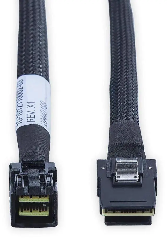 Alt view image 5 of 7 - SFF-8643 to SFF-8087 Mini SAS HD Cable, SAS 3.0 Downward Compatible SAS 2.0, 100 Ohm Server RAID Backplane Host Wire, 0.8M 2.6FT 2 Pack