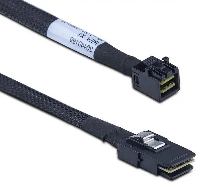 Alt view image 5 of 7 - SFF-8643 to SFF-8087 Mini SAS HD Cable, SAS 3.0 Compatible SAS 2.0, 100 Ohm Cable for Server RAID Controller Backplane Host, 1M 3.3FT 2 Pack