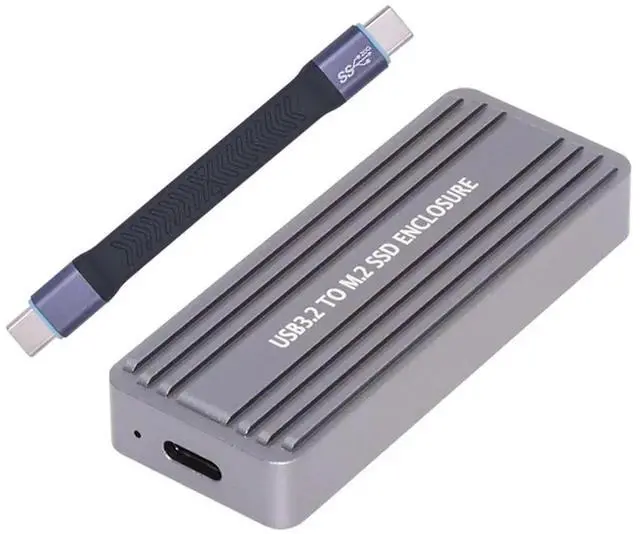 Main image of 20Gbps Type-C USB3.2 USB4 to M.2 SSD Enclosure, RTL9220 Chip M-Key NVMe SATA SSD Adapter Case for 2242 2230
