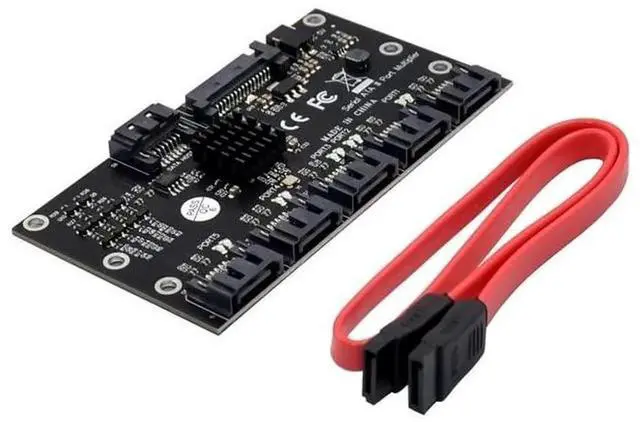 Main image of SATA 3.0 1 to 5 Port Expansion Card, 6Gbps Hard Drive Multiplier Adapter Card Support PM Function for Desktop Motherboard