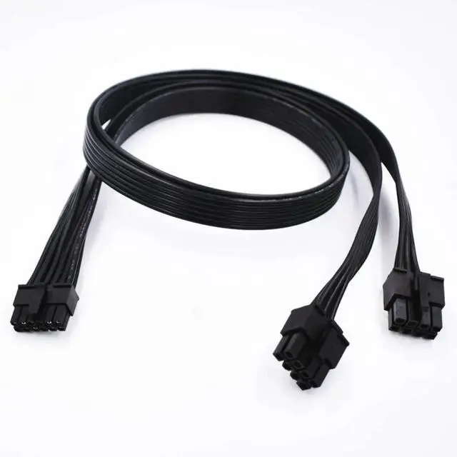 Main image of 30cm 12 Inch Dual 8Pin to Mini 12Pin PCIe Power Cable, RTX 30 Series GPU Power Adapter Cord Compatible with Seasonic Modular Power Supply